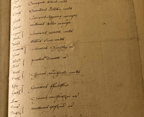 List of Sheriffs in 7th century AD in Tudor document